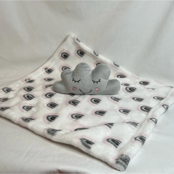 Baby Boys' and Girls' Cloud Rainbow Plush Blanket Security Snuggie. OS. - Picture 3 of 7